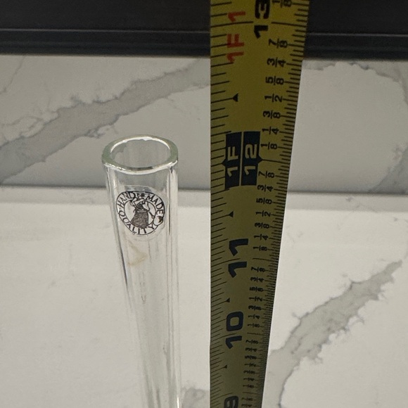 Swung clear glass Glass Bud Vase - Picture 6 of 6